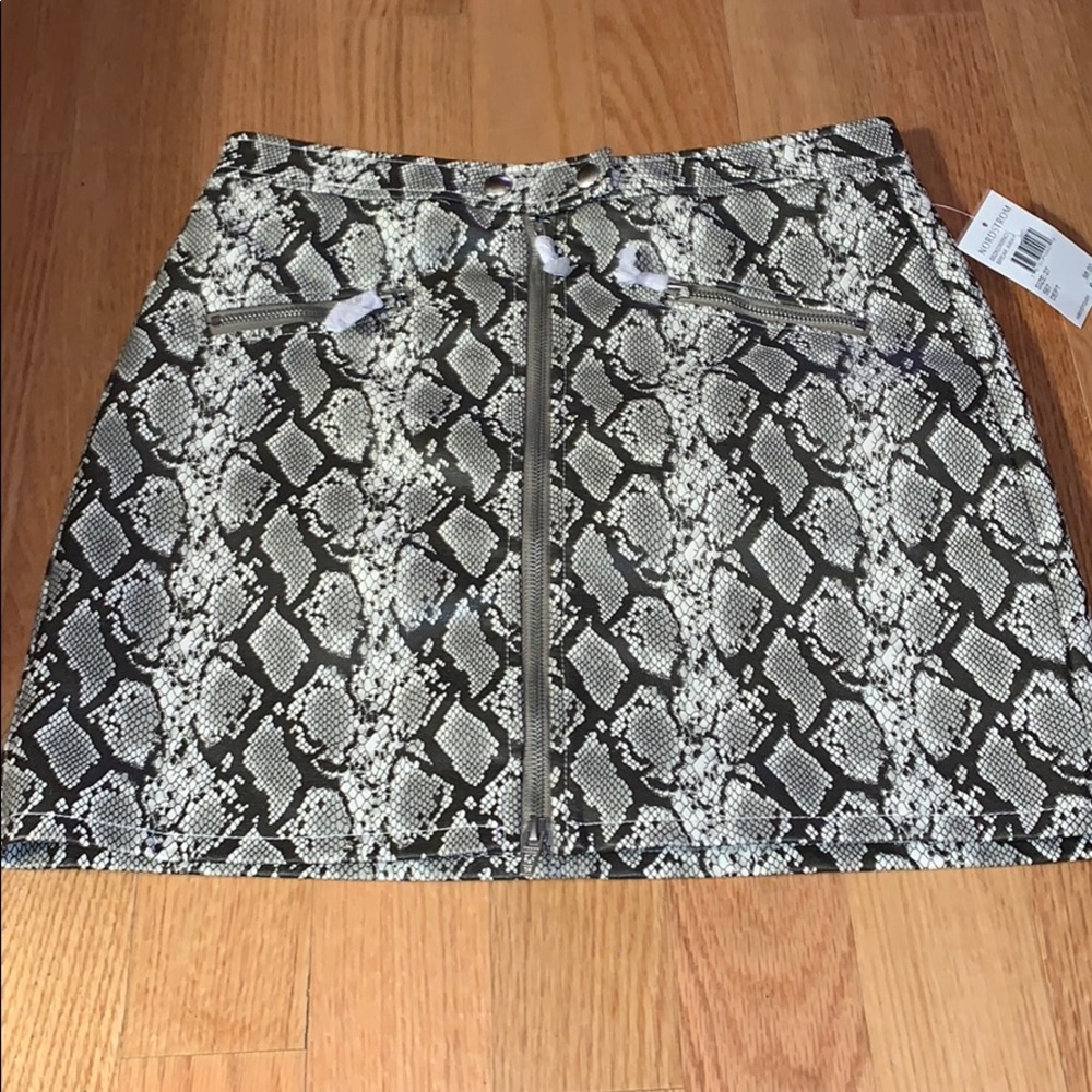 BlankNYC Break Away Snakeskin Mini Skirt 27
